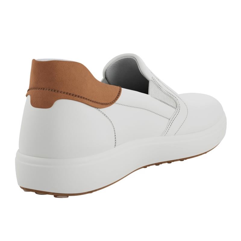 White ECCO SOFT 7 M EASY SLIP ON