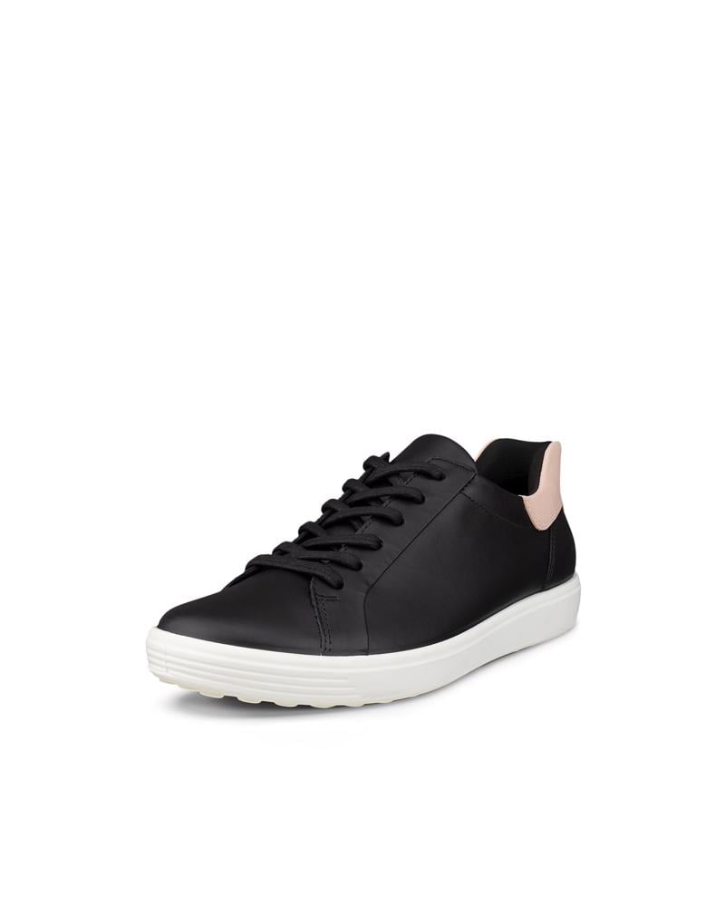BLACK ECCO SOFT 7 W EASY SLIP