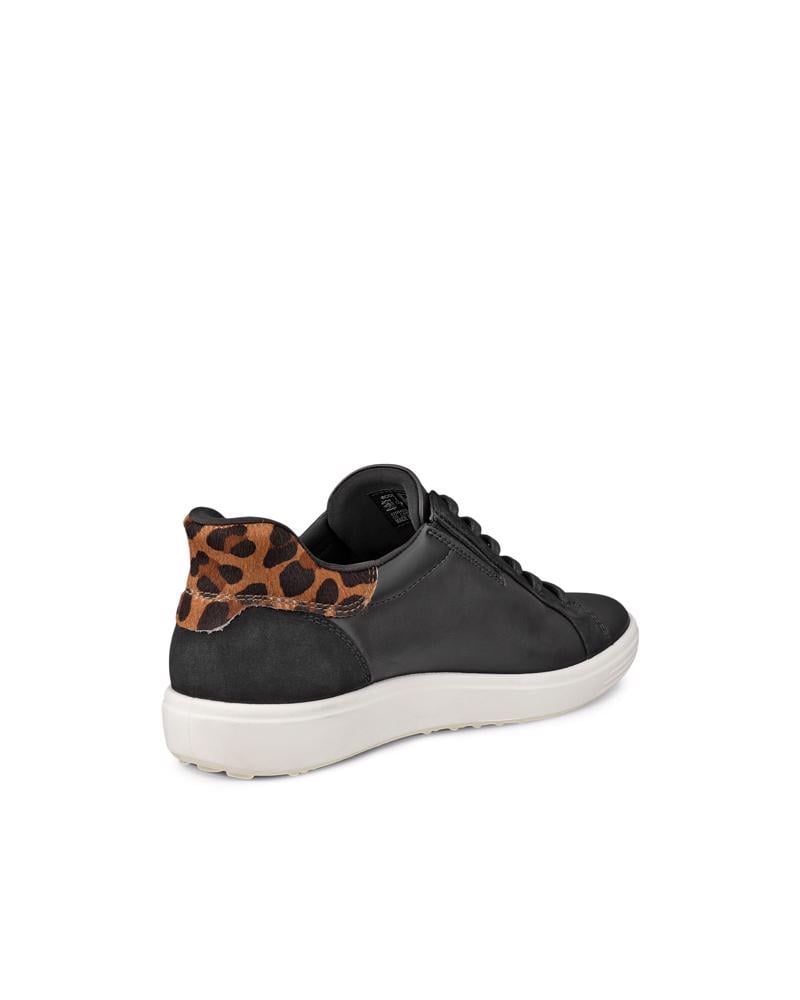 BLACK ECCO SOFT 7 W EASY SLIP LACE