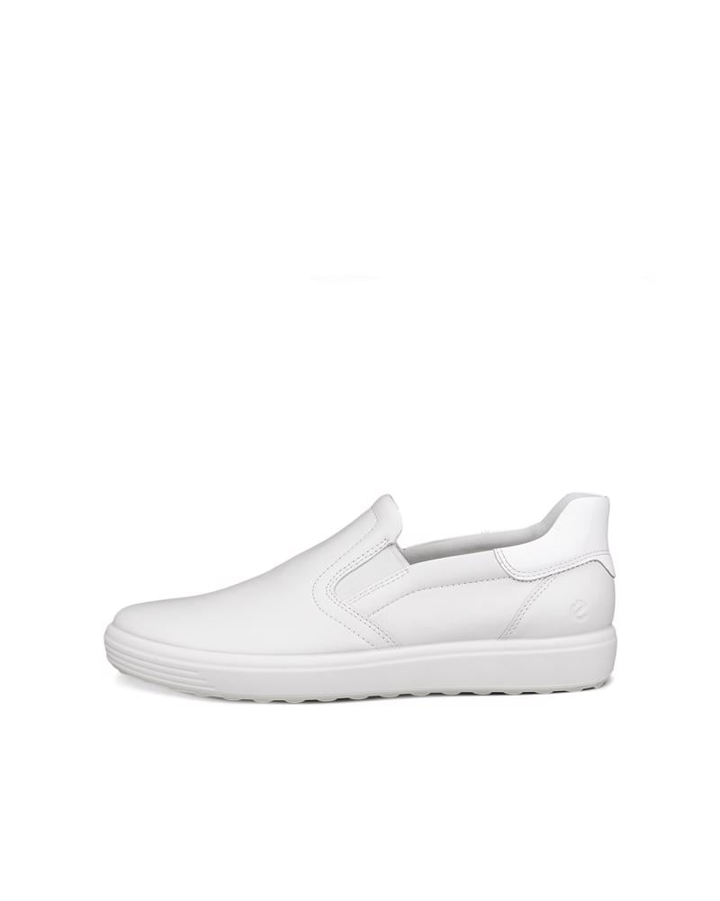 White ECCO SOFT 7 W SLIP ON