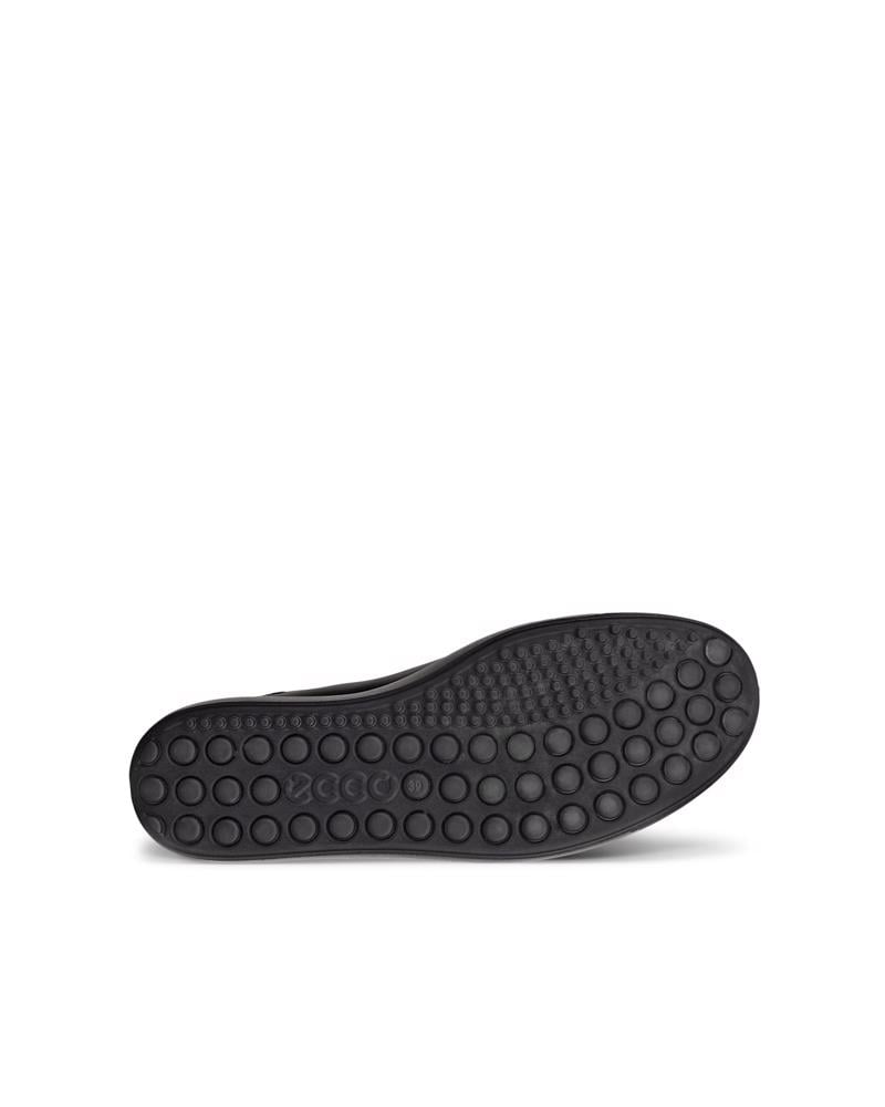 BLACK ECCO SOFT 7 SIDE ZIP