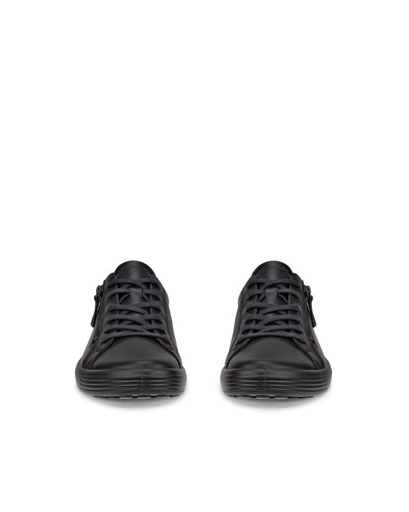 BLACK ECCO SOFT 7 SIDE ZIP