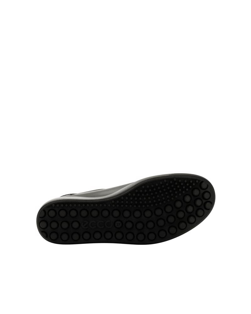 BLACK ECCO SOFT 7 SIDE ZIP