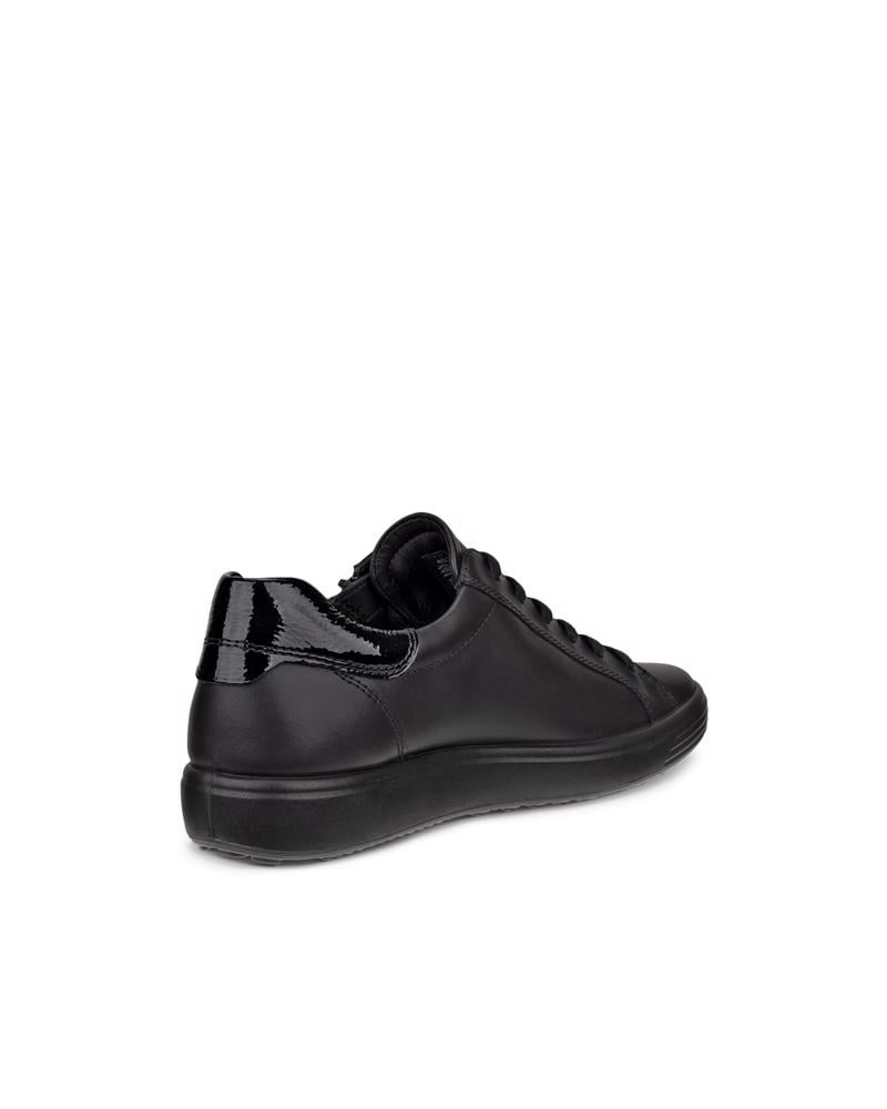 BLACK ECCO SOFT 7 SIDE ZIP