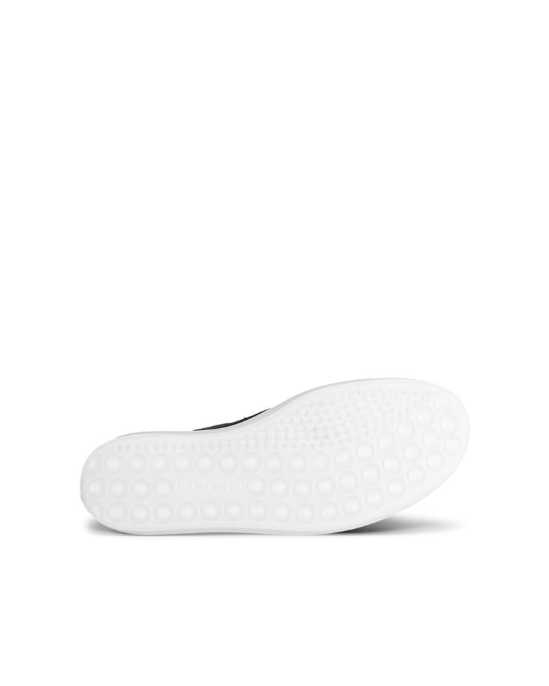 BLACK ECCO SOFT 7 W EASY SLIP ON