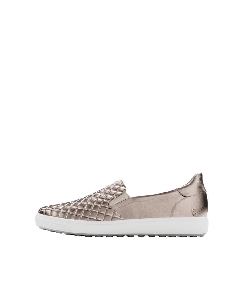 Beige ECCO SOFT 7 W EASY SLIP ON