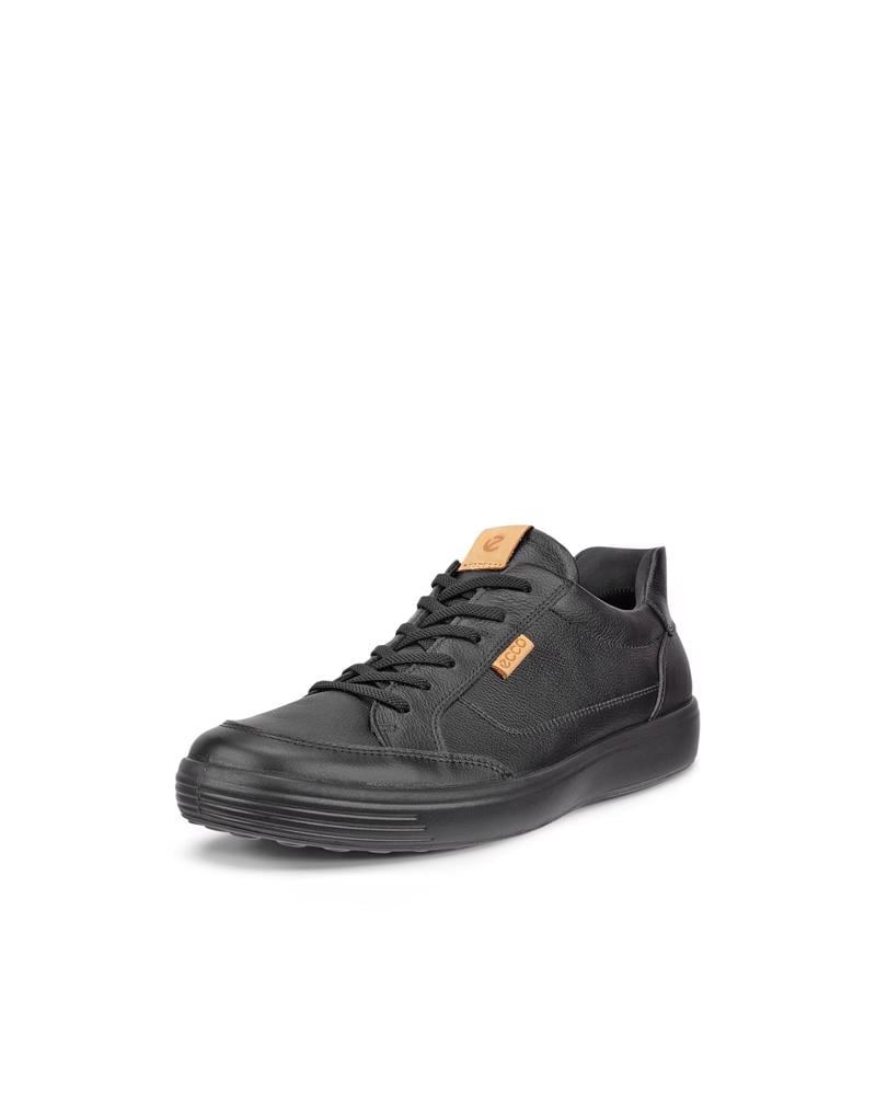 BLACK ECCO SOFT 7 M EASY ENTRY LACE