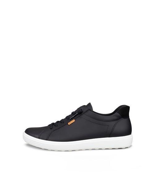 BLACK ECCO SOFT 7 W LOW EASY SLIP