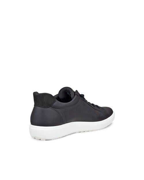 BLACK ECCO SOFT 7 W LOW EASY SLIP