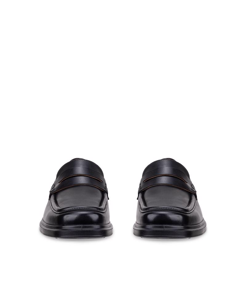 BLACK ECCO HELSINKI 2 PENNY LOAFER