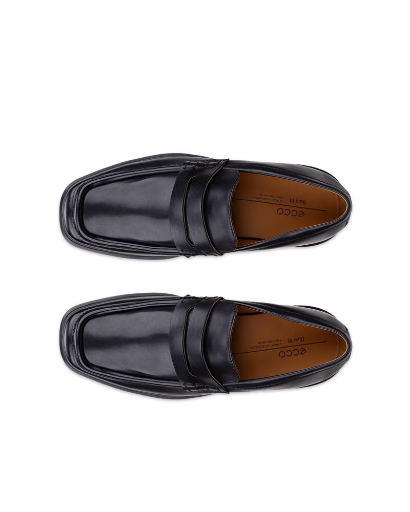 BLACK ECCO HELSINKI 2 PENNY LOAFER