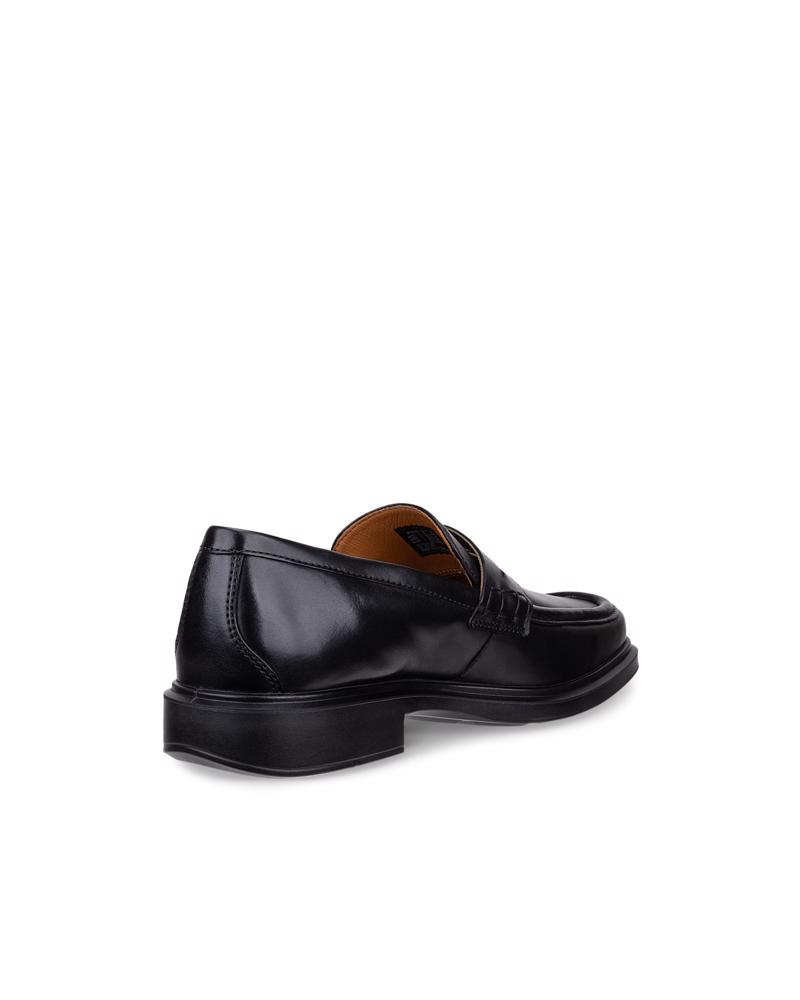 BLACK ECCO HELSINKI 2 PENNY LOAFER