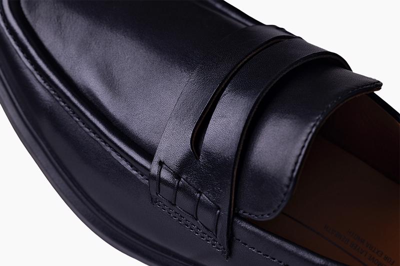 BLACK ECCO HELSINKI 2 PENNY LOAFER