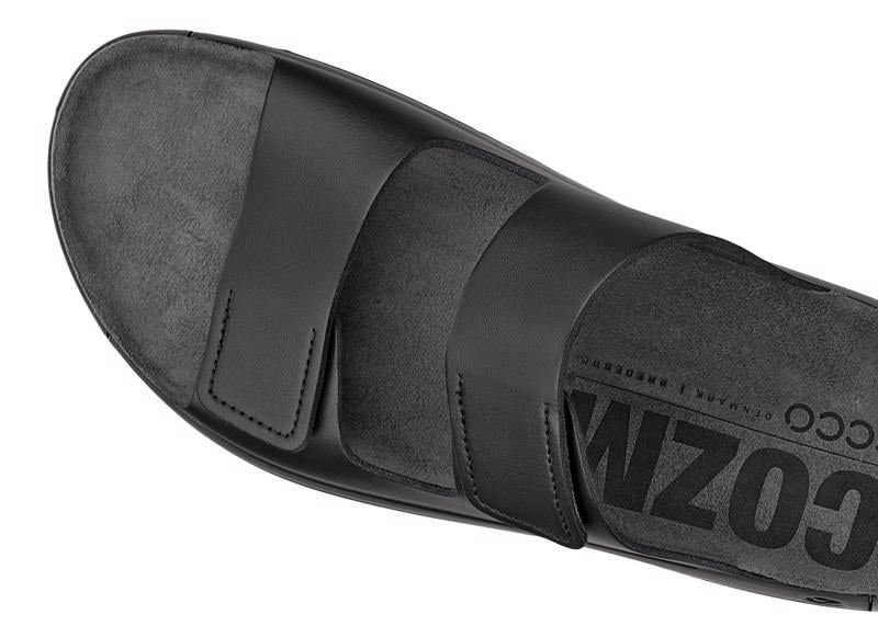 BLACK ECCO COZMO M 2-STRAP