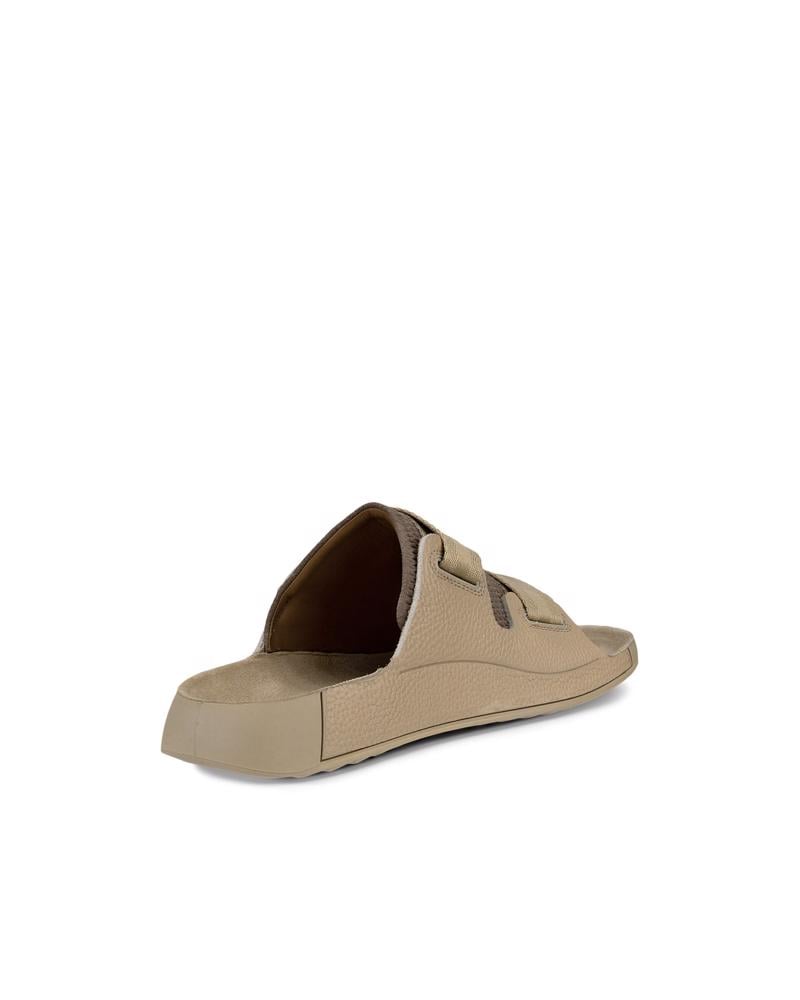 White ECCO Cozmo M Padded Slide LEA