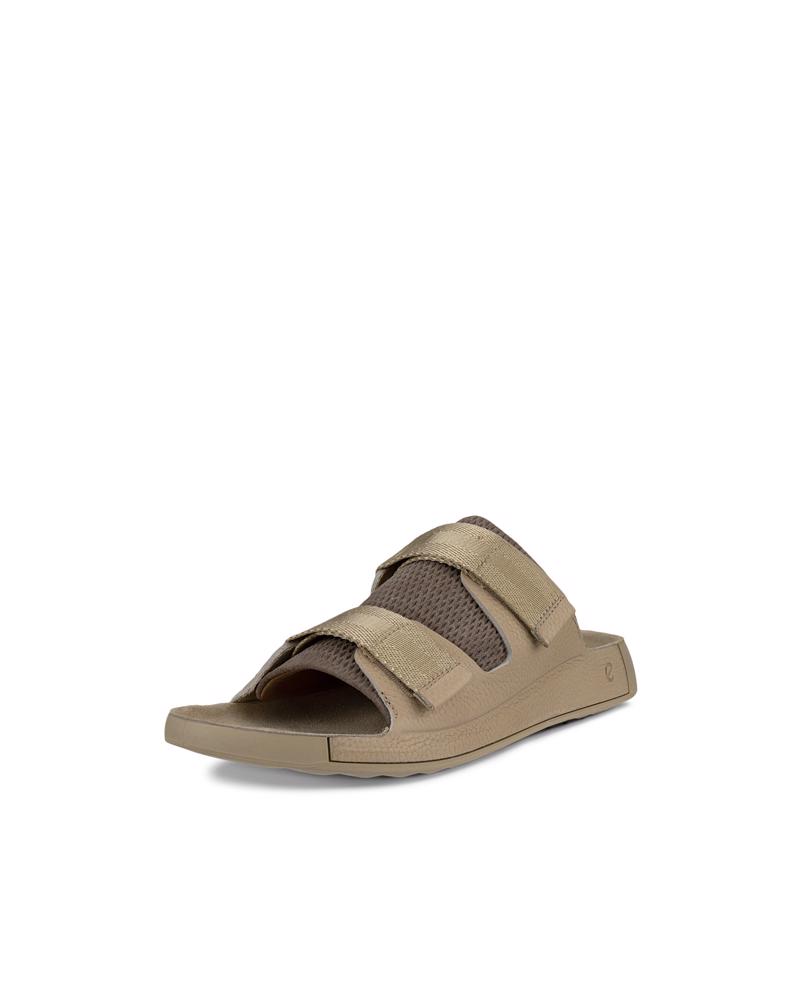 White ECCO Cozmo M Padded Slide LEA