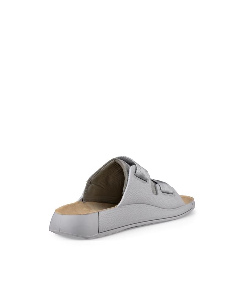 Grey ECCO Cozmo M Padded Slide LEA