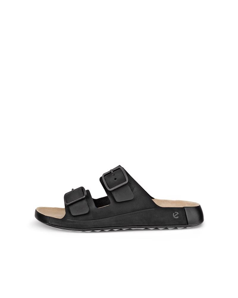 BLACK ECCO COZMO M CASUAL BUCKLE