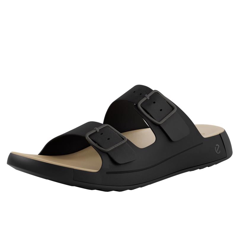 BLACK ECCO COZMO M CASUAL BUCKLE