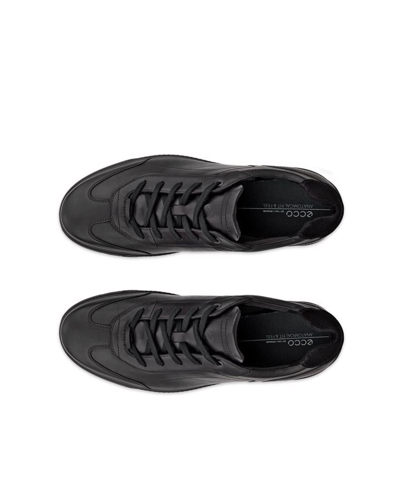 BLACK ECCO BYWAY M LACE SHOE