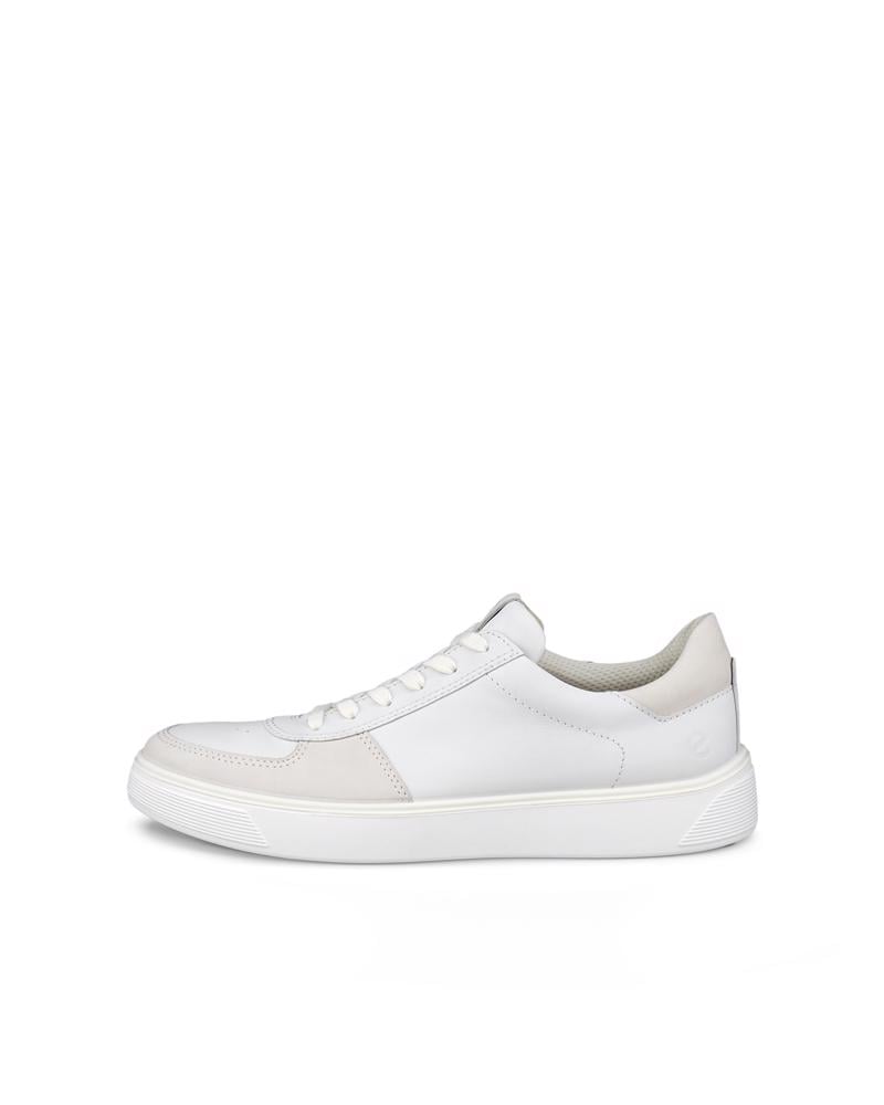 White ECCO STREET TRAY M LOW DUNK