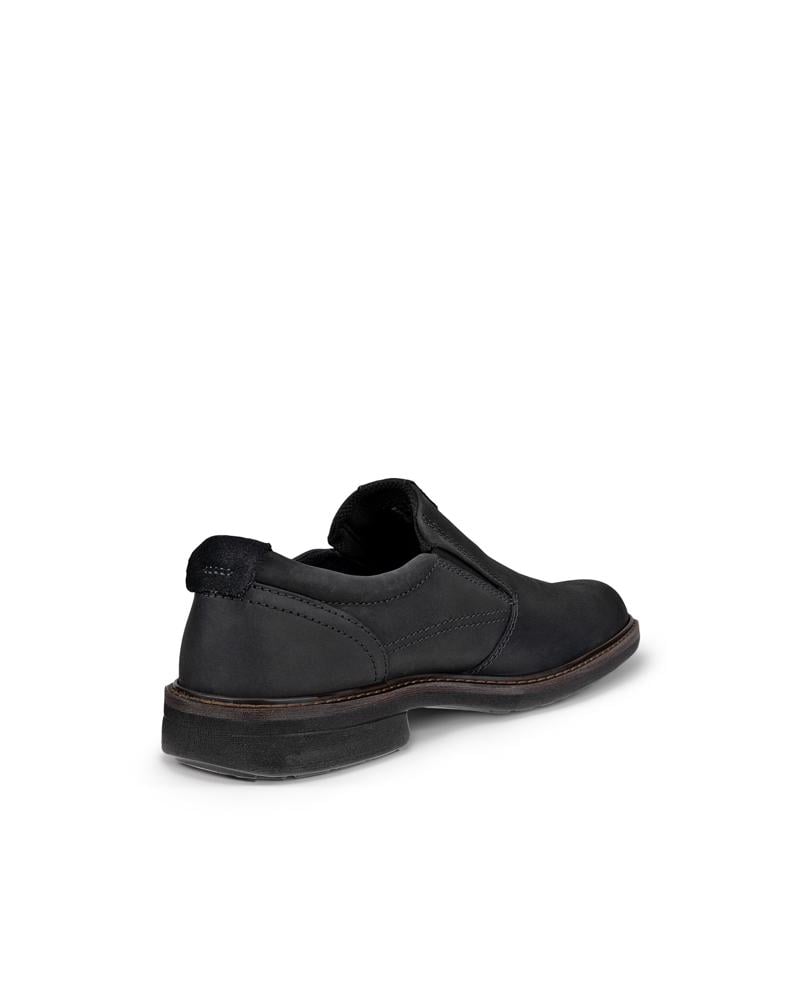 BLACK ECCO TURN M SLIP-ON