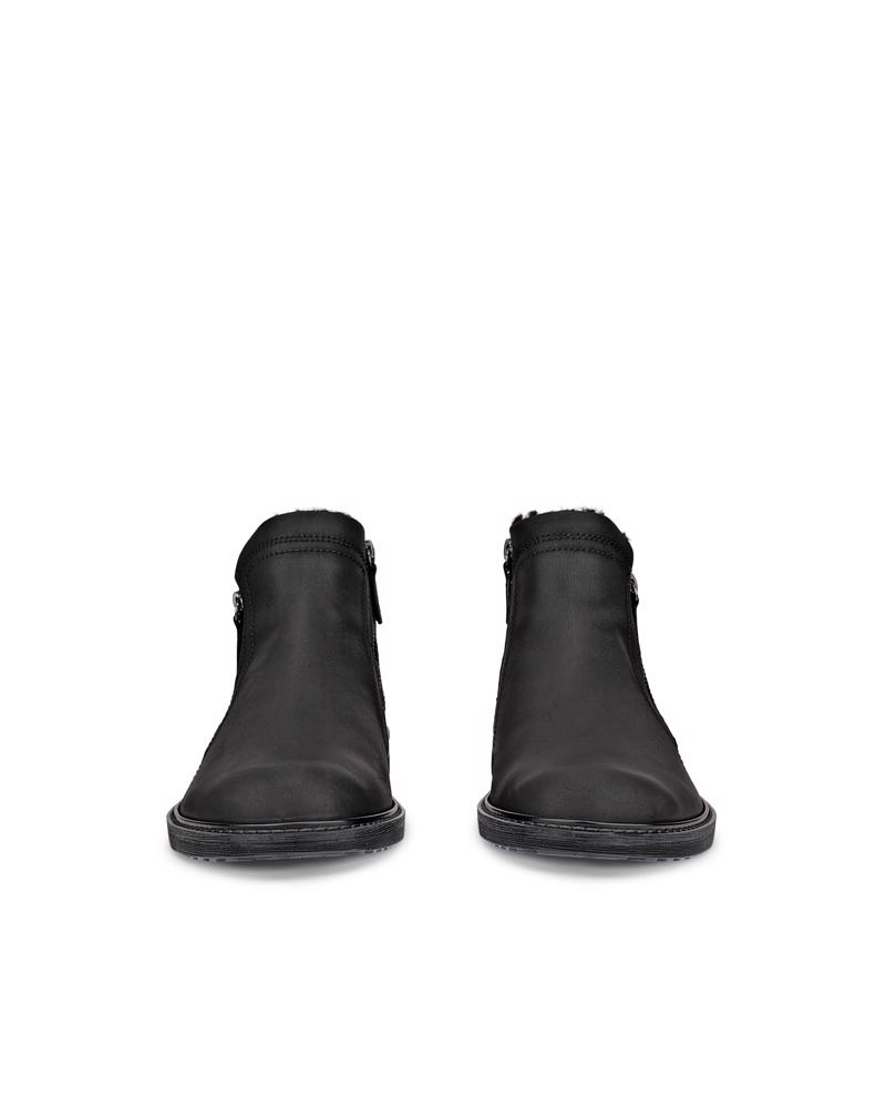 BLACK ECCO TURN M MID-CUT BOOT