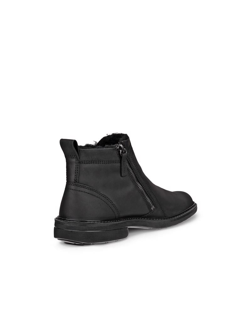 BLACK ECCO TURN M MID-CUT BOOT
