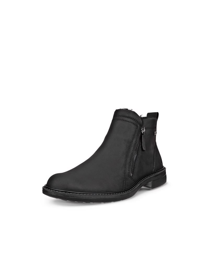 BLACK ECCO TURN M MID-CUT BOOT