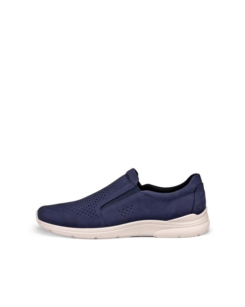 Navy ECCO IRVING SLIP-ON PERF