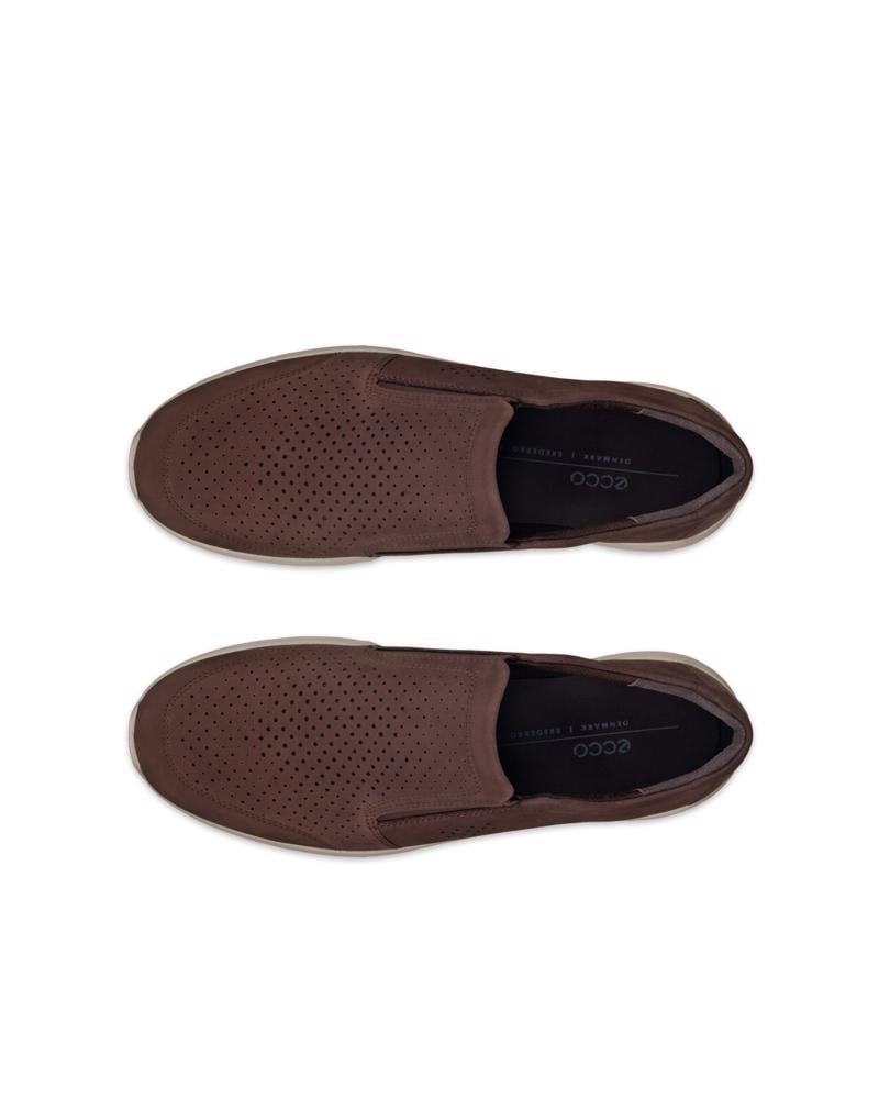 Brown ECCO IRVING SLIP-ON PERF