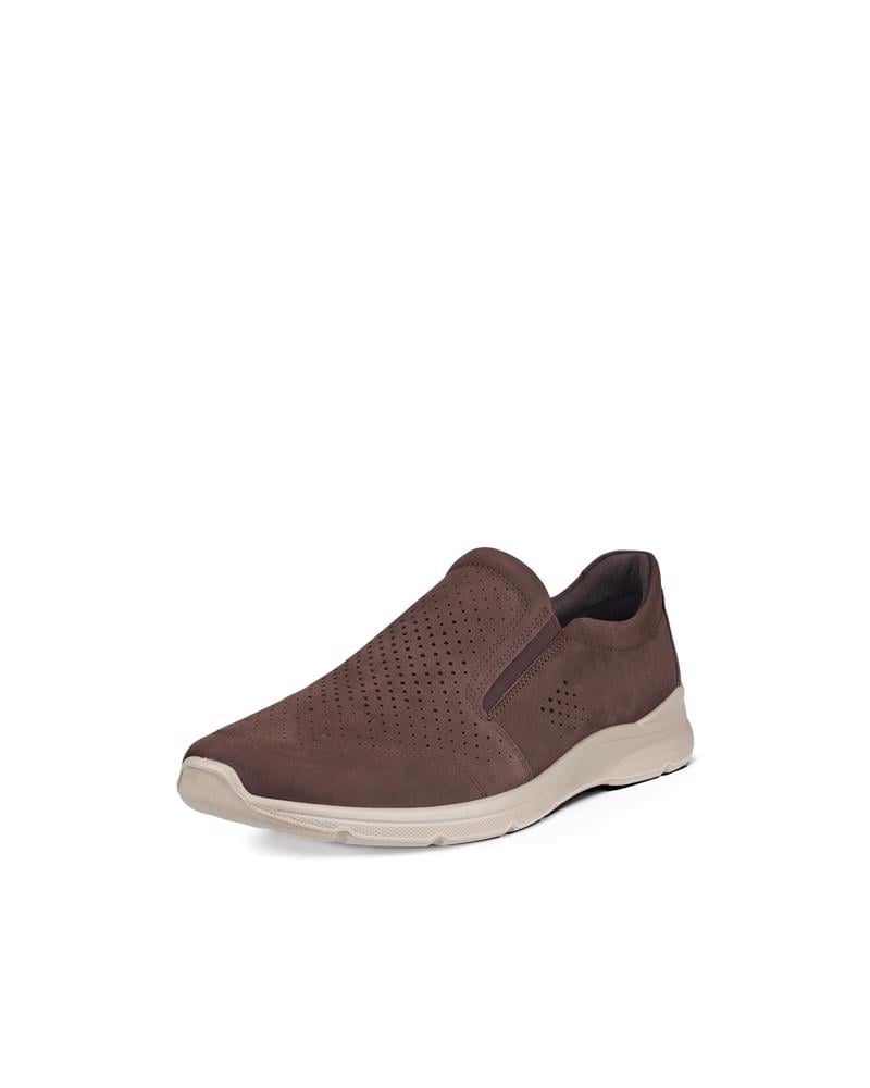 Brown ECCO IRVING SLIP-ON PERF