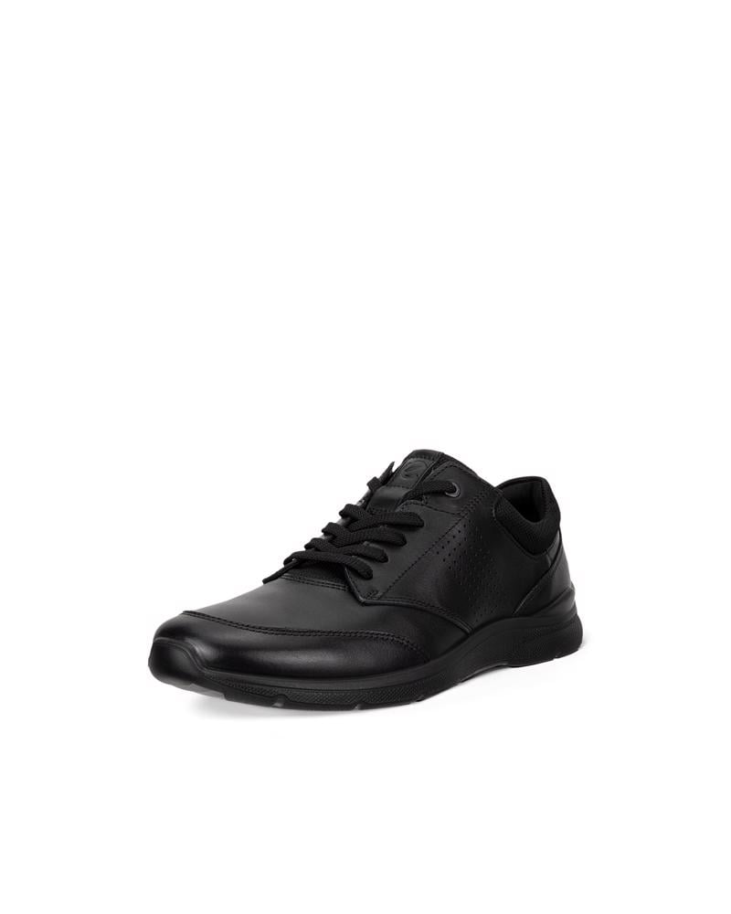 BLACK ECCO IRVING M LOW LACE