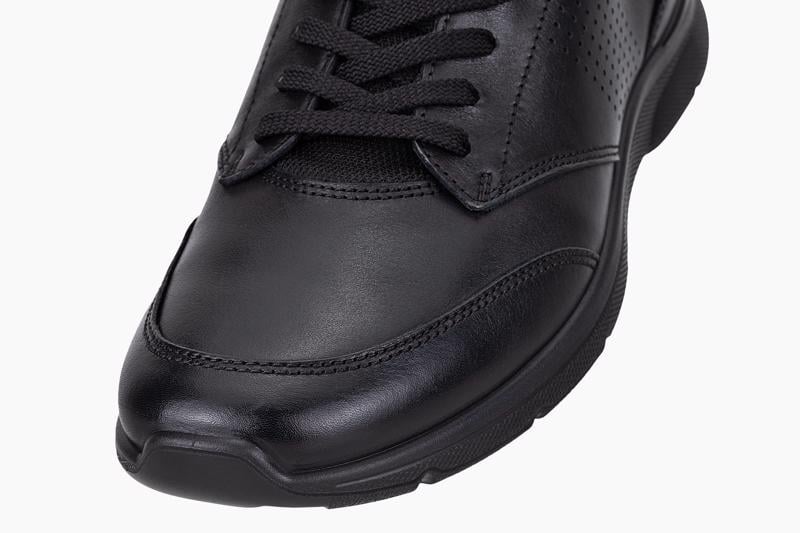 BLACK ECCO IRVING M LOW LACE