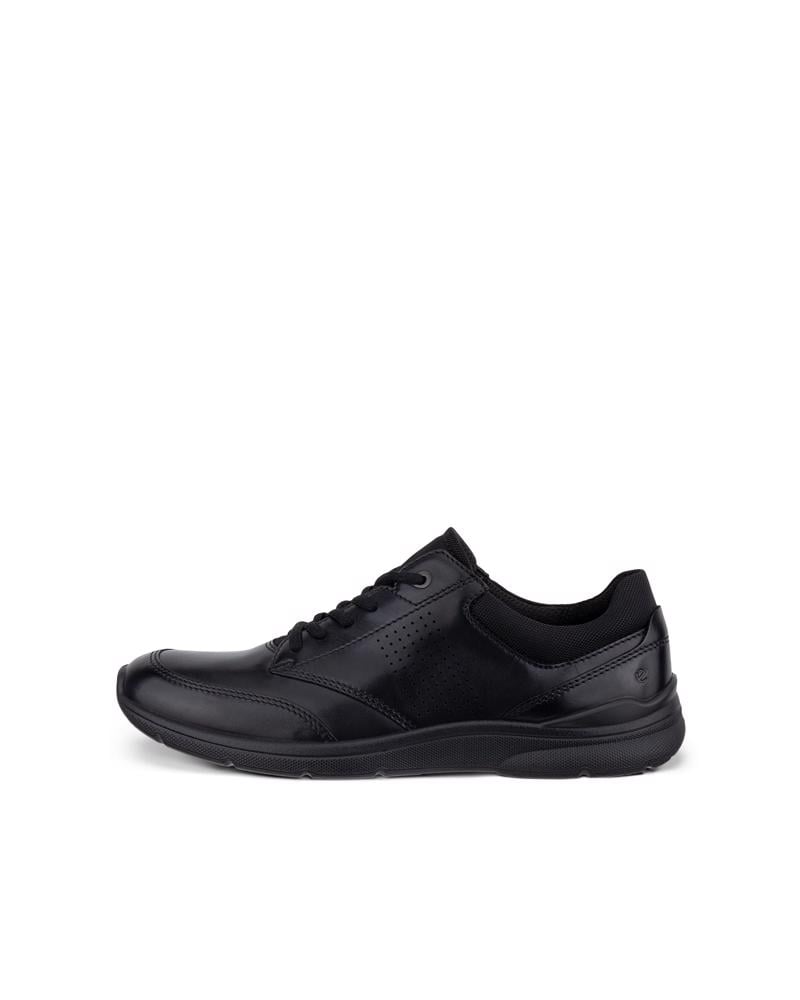 BLACK ECCO IRVING M LOW LACE