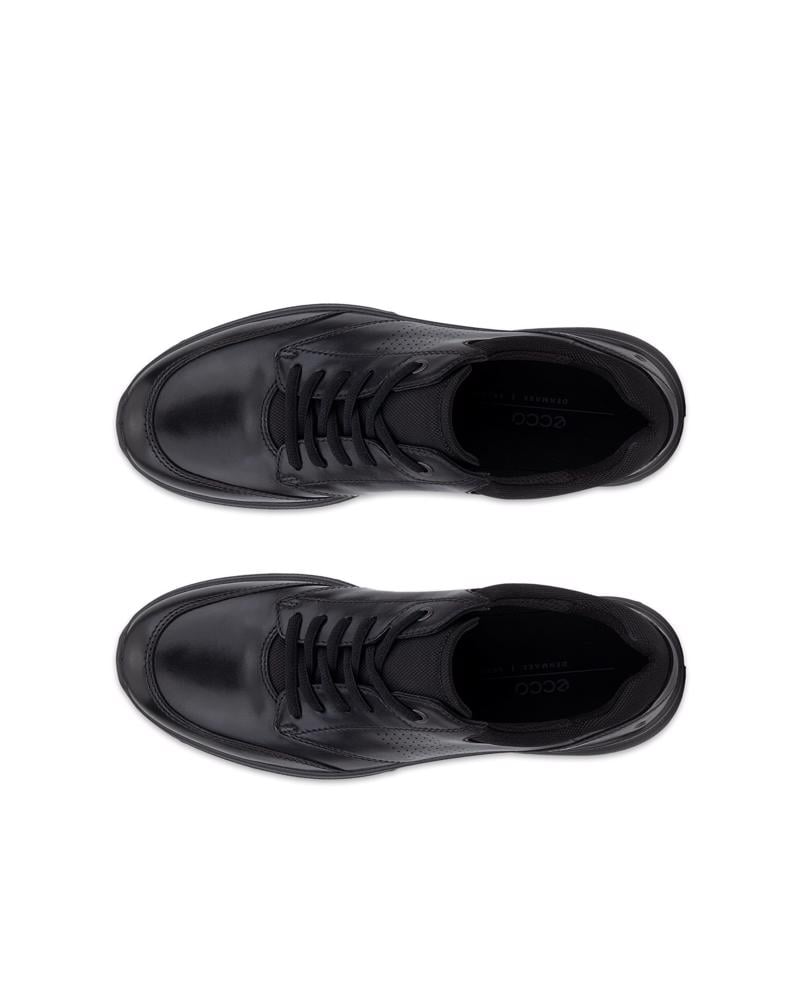 BLACK ECCO IRVING M LOW LACE