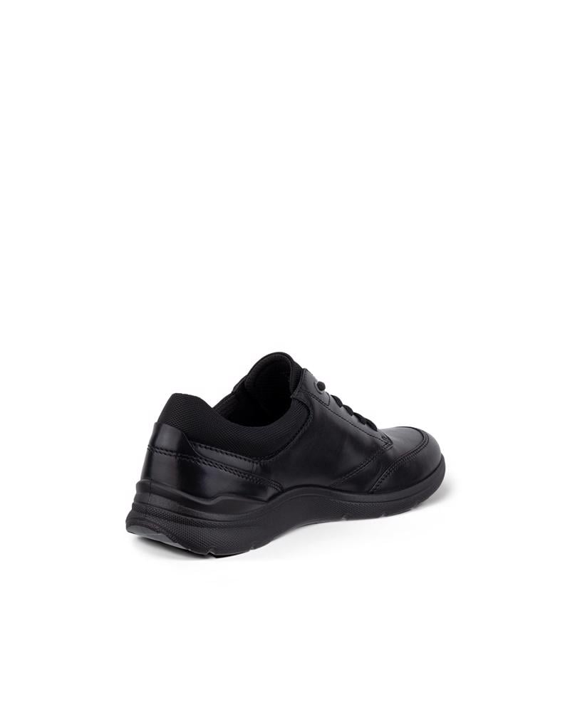 BLACK ECCO IRVING M LOW LACE