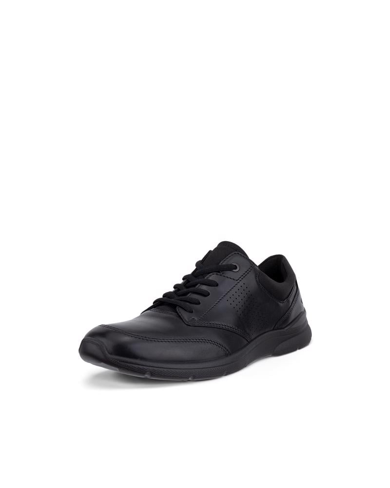 BLACK ECCO IRVING M LOW LACE