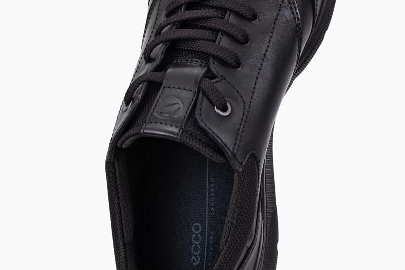 BLACK ECCO IRVING M LOW LACE
