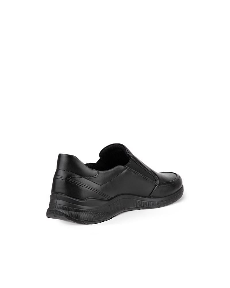 BLACK ECCO IRVING M SLIP-ON