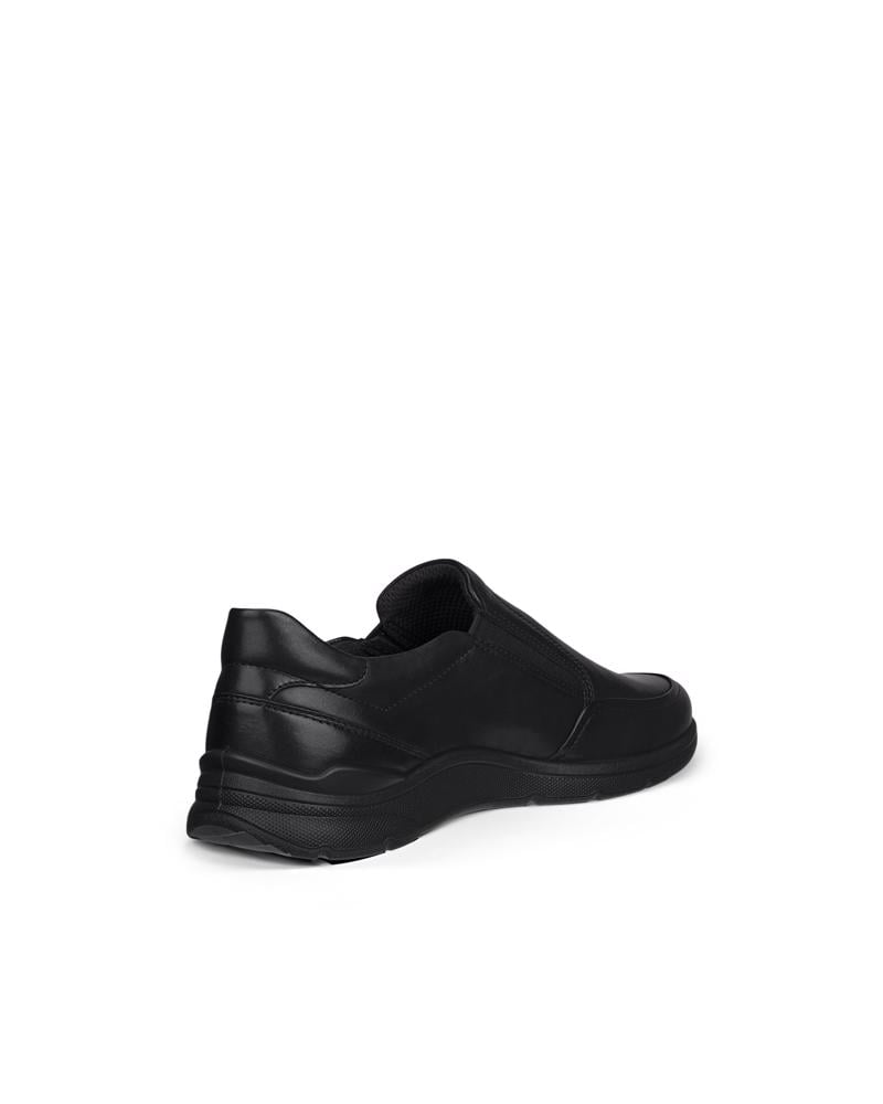 BLACK ECCO IRVING M SLIP-ON