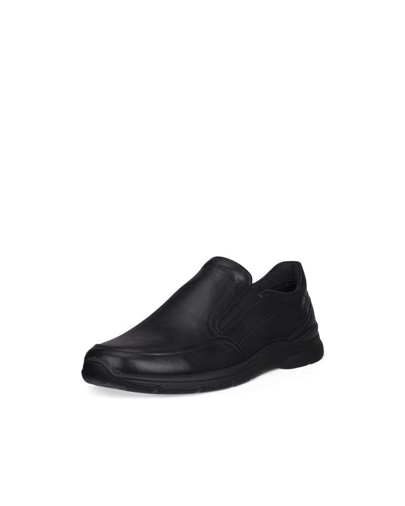 BLACK ECCO IRVING M SLIP-ON