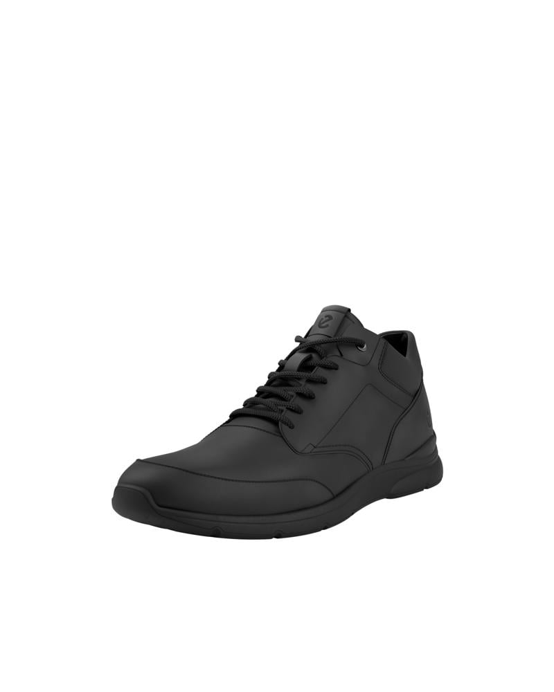 BLACK ECCO IRVING M MID-CUT