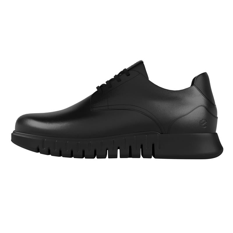 BLACK ECCO GRUUV STUDIO M DERBY