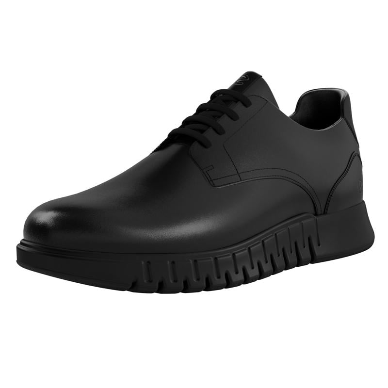 BLACK ECCO GRUUV STUDIO M DERBY