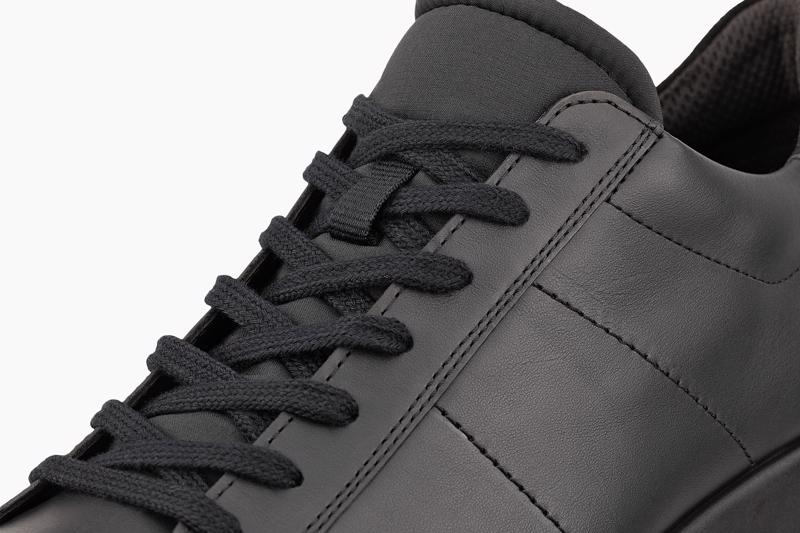 BLACK ECCO STREET LITE M SNEAKER LEA