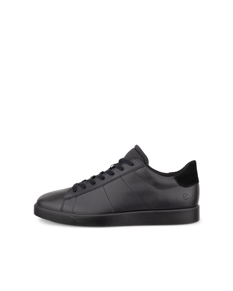 BLACK ECCO STREET LITE M SNEAKER LEA