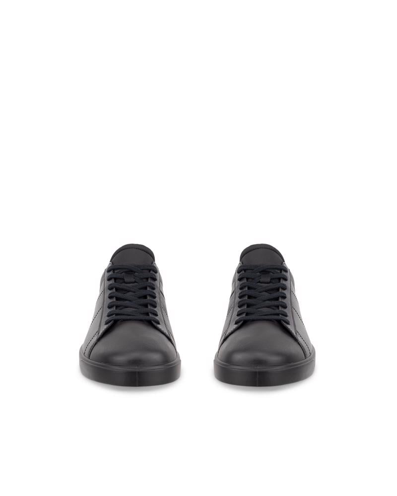 BLACK ECCO STREET LITE M SNEAKER LEA