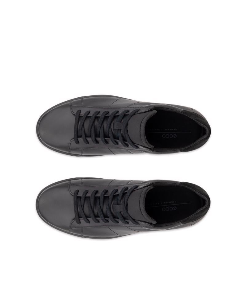 BLACK ECCO STREET LITE M SNEAKER LEA