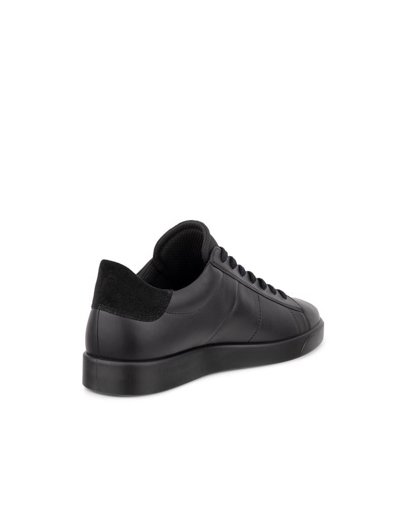 BLACK ECCO STREET LITE M SNEAKER LEA